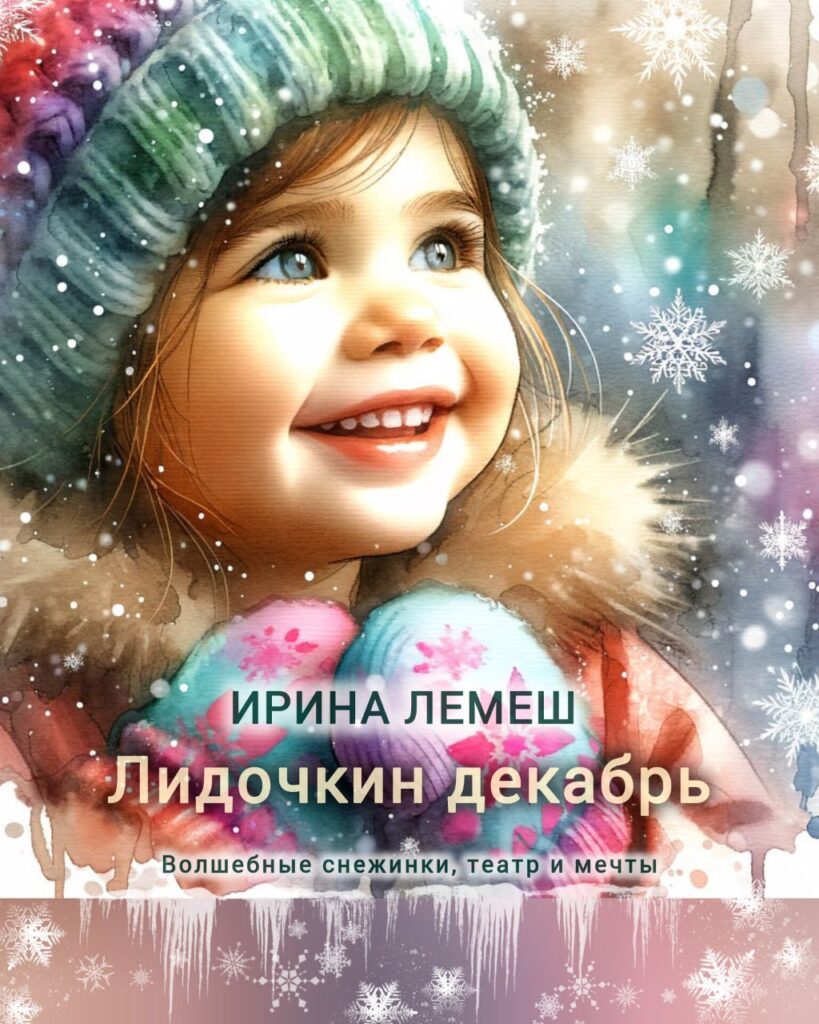Обложка книги Ирины Лемеш «Лидочкин декабрь» — повесть для детей о зиме, взрослении и доброте